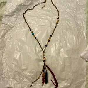 Jade long boutique necklace